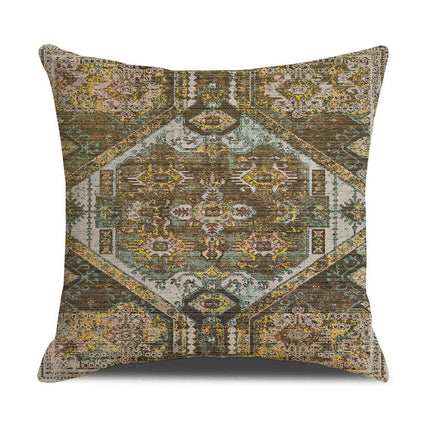 Outdoor Throw Pillow Covers Boho Cushion Cases Square Ethnic Style Pillowcase for Home Decor-B