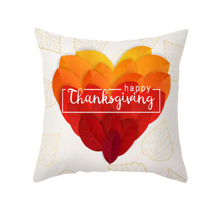 Cartoon Pillow Covers Thanksgiving Cushion Covers Outdoor Square Throw Pillow Cases for Home Decorations