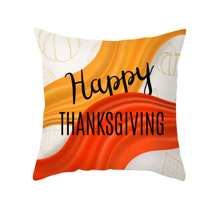 Cartoon Pillow Covers Thanksgiving Cushion Covers Outdoor Square Throw Pillow Cases for Home Decorations