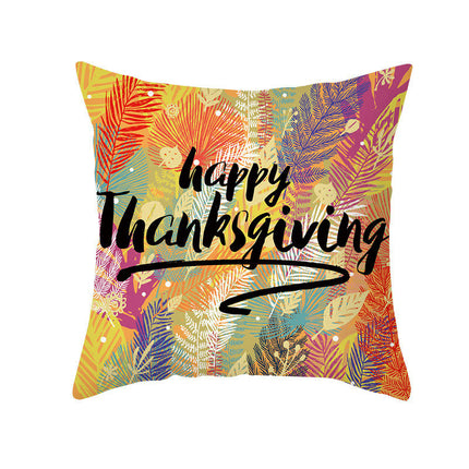 Cartoon Pillow Covers Thanksgiving Cushion Covers Outdoor Square Throw Pillow Cases for Home Decorations