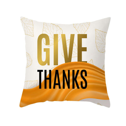 Cartoon Pillow Covers Thanksgiving Cushion Covers Outdoor Square Throw Pillow Cases for Home Decorations