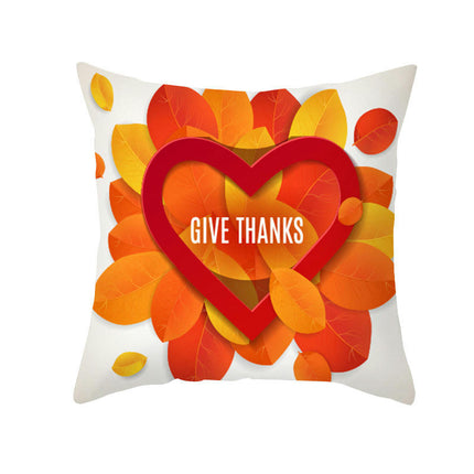 Cartoon Pillow Covers Thanksgiving Cushion Covers Outdoor Square Throw Pillow Cases for Home Decorations