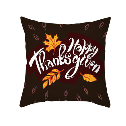 Cartoon Pillow Covers Thanksgiving Cushion Covers Outdoor Square Throw Pillow Cases for Home Decorations