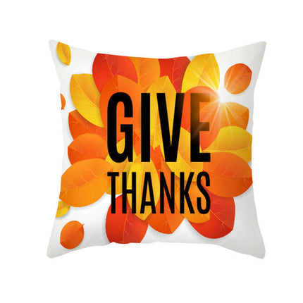 Cartoon Pillow Covers Thanksgiving Cushion Covers Outdoor Square Throw Pillow Cases for Home Decorations