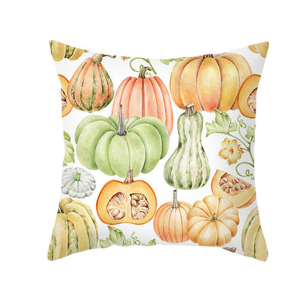 Throw Pillow Covers Thanksgiving Decorative Pillow Cases Soft Fall Pumpkin Autumn Pillow Covers for Sofa-A