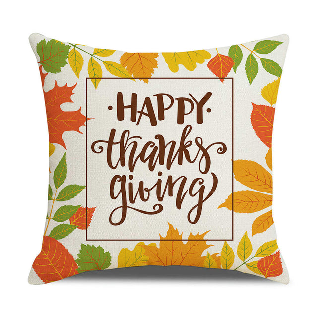 Throw Pillow Covers Thanksgiving Decorative Pillow Cases Soft Fall Pumpkin Autumn Pillow Covers for Sofa-B