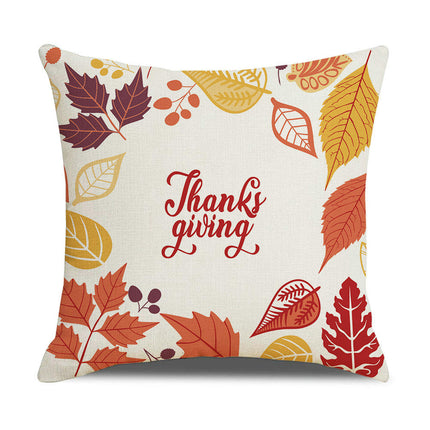 Throw Pillow Covers Thanksgiving Decorative Pillow Cases Soft Fall Pumpkin Autumn Pillow Covers for Sofa-B