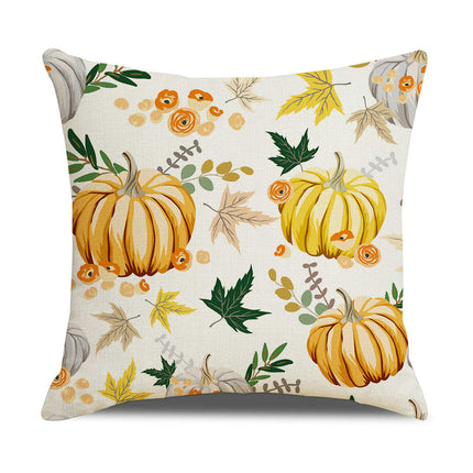 Throw Pillow Covers Thanksgiving Decorative Pillow Cases Soft Fall Pumpkin Autumn Pillow Covers for Sofa-B