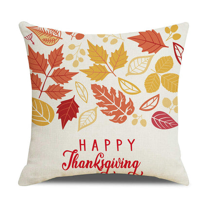 Throw Pillow Covers Thanksgiving Decorative Pillow Cases Soft Fall Pumpkin Autumn Pillow Covers for Sofa-B