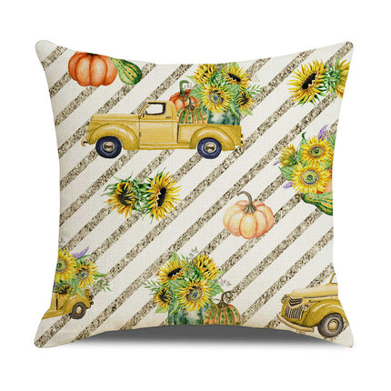 Throw Pillow Covers Thanksgiving Decorative Pillow Cases Soft Fall Pumpkin Autumn Pillow Covers for Sofa-B