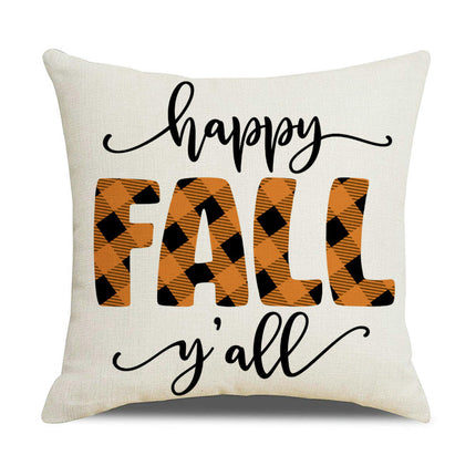 Fall Decor Pillow Covers Pumpkin Thanksgiving Throw Pillows Autumn Cushion Cases for Home Decorative