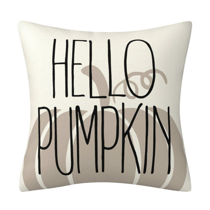 Fall Pumpkin Decorative Throw Pillow Covers flower Thanksgiving Cushion Covers For Outdoor Sofa Home