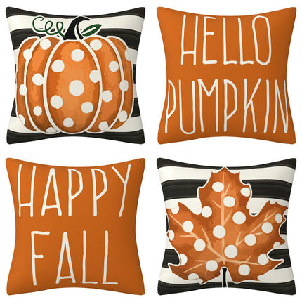 Pumpkin Pillow Covers Fall Pillow Covers,Thanksgiving Decor Outdoor Throw Pillow Covers for Home