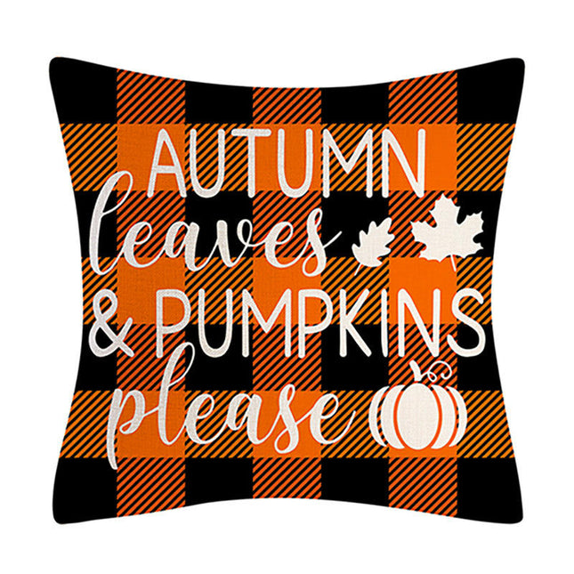 Throw Pillow Covers Pumpkin Autumn Decor Thanksgiving Decorative For Living Room Home Couch Sofa Bed