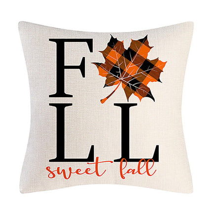 Throw Pillow Covers Pumpkin Autumn Decor Thanksgiving Decorative For Living Room Home Couch Sofa Bed