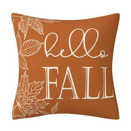 Throw Pillow Covers Pumpkin Maple leaf Autumn Decor Thanksgiving Decorative For Home Sofa Bed