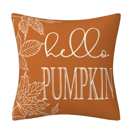 Throw Pillow Covers Pumpkin Maple leaf Autumn Decor Thanksgiving Decorative For Home Sofa Bed