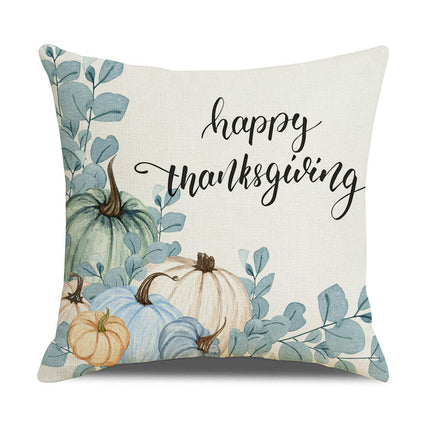 Throw Pillow Covers Pumpkin Maple leaf Autumn Decor Thanksgiving Decorative For Home Sofa Bed-B