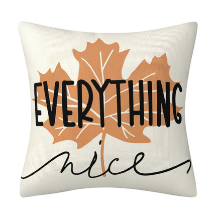 Throw Pillow Covers Pumpkin Maple leaf Autumn Decor Thanksgiving Pillow Covers For Home Couch Sofa Bed