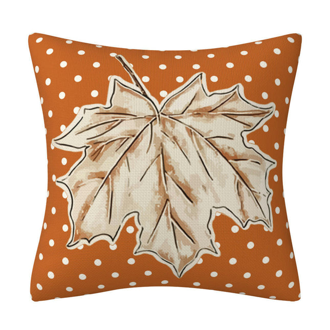 Throw Pillow Covers Pumpkin Maple leaf Autumn Decor Thanksgiving Pillow Covers For Home Couch Sofa Bed