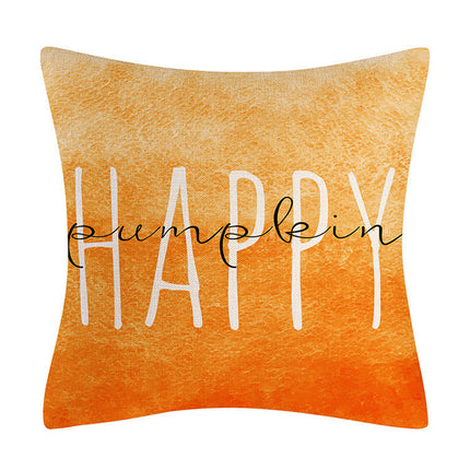 Autumn Throw Pillow Cover, Pumpkin Decorative Cushion Case Home Thanksgiving Pillowcase Decor for Sofa