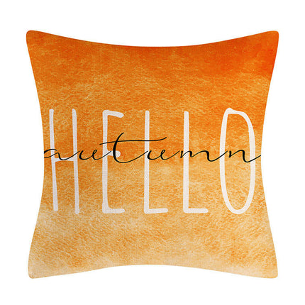 Autumn Throw Pillow Cover, Pumpkin Decorative Cushion Case Home Thanksgiving Pillowcase Decor for Sofa