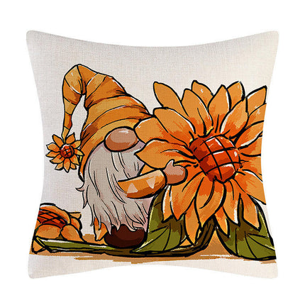 Autumn Throw Pillow Cover, Pumpkin Decorative Cushion Case Home Thanksgiving Pillowcase Decor for Sofa