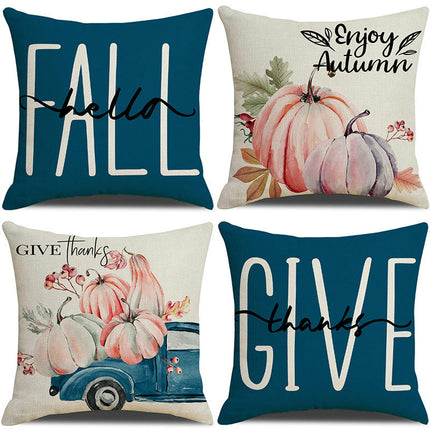 Fall Decor Pillow Covers Pumpkin Truck Farmhouse Cushion Cases for Home Decorative Pillows Cover