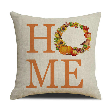 Fall Pillow Covers Pumpkin Truck Decorative Cushion Cases Pillow Cases for Home House Bedroom Sofa Decor