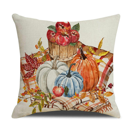 Fall Throw Pillow Covers Pumpkin Decorative Cushion Cases Pillow Cases for Home House Bedroom Sofa Decor