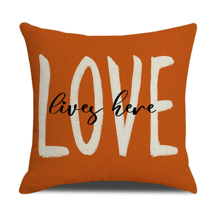 Fall Throw Pillow Covers Pumpkin Decorative Cushion Cases Pillow Cases for Home House Bedroom Sofa Decor