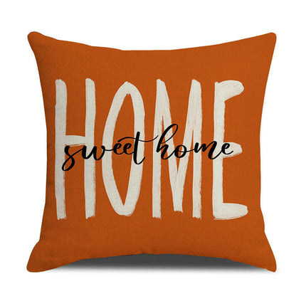 Fall Throw Pillow Covers Pumpkin Decorative Cushion Cases Pillow Cases for Home House Bedroom Sofa Decor