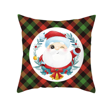 Christmas Decorative Throw Pillow Covers Square Cushion Covers Christmas Trees Snowflakes Pillow Cases