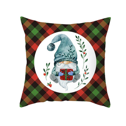 Christmas Decorative Throw Pillow Covers Square Cushion Covers Christmas Trees Snowflakes Pillow Cases