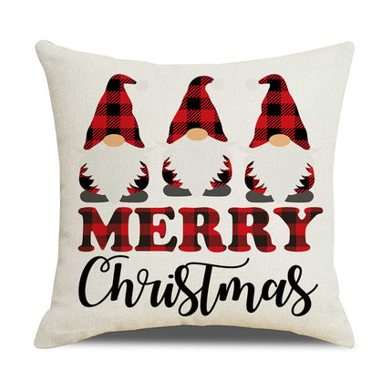 Christmas Decorations Pillow Covers Snowman Farmhouse Throw Pillow Covers Home Decor Pillow Cushion Cases