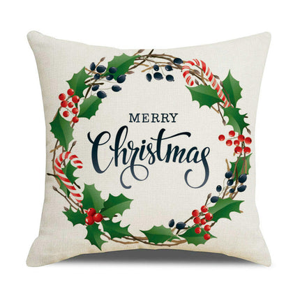 Christmas Pillow Covers Christmas Cushion Covers Throw Pillow Covers Soft Pillow Cases for Outdoor Home Sofa