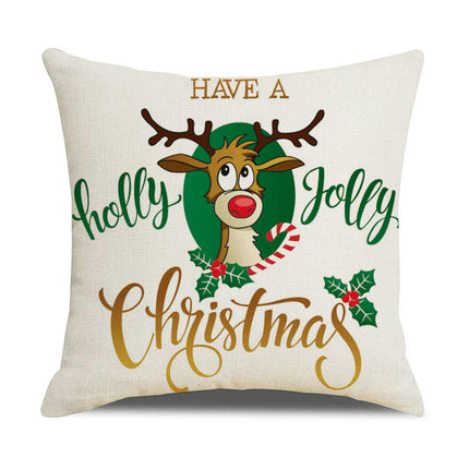 Christmas Pillow Covers Christmas Cushion Covers Throw Pillow Covers Soft Pillow Cases for Outdoor Home Sofa