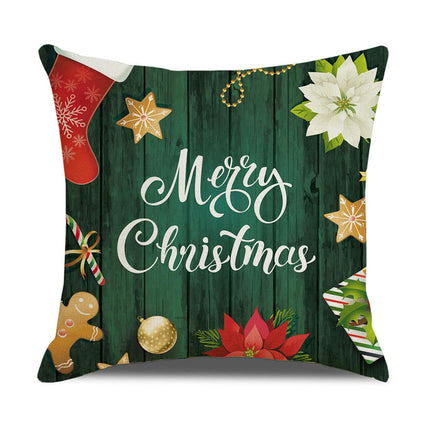 Christmas Pillow Covers Christmas Cushion Covers Throw Pillow Covers Soft Pillow Cases for Outdoor Home Sofa