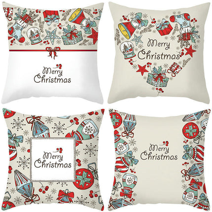 Winter Pillow Covers Christmas Decor Snow Throw Pillow Cases Cushion Cover Home Decorative Xmas Decorations