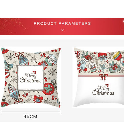 Winter Pillow Covers Christmas Decor Snow Throw Pillow Cases Cushion Cover Home Decorative Xmas Decorations