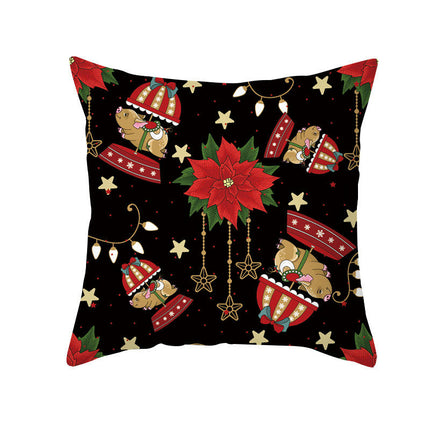 Merry Christmas Snowflake Throw Pillow Cover Xmas Cushion Case Decoration for Home Sofa