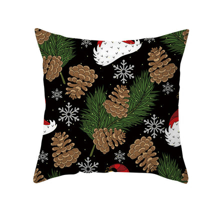 Merry Christmas Snowflake Throw Pillow Cover Xmas Cushion Case Decoration for Home Sofa