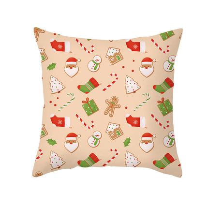 Merry Christmas Snowflake Throw Pillow Cover Xmas Cushion Case Decoration for Home Sofa