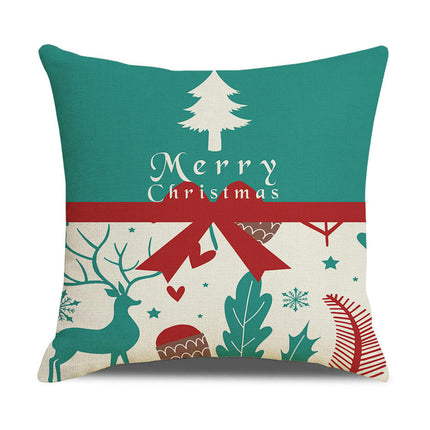 Throw Pillow Covers Merry Christmas Pillow Case Farmhouse Pillow Case Cushion Cover for Bed Sofa