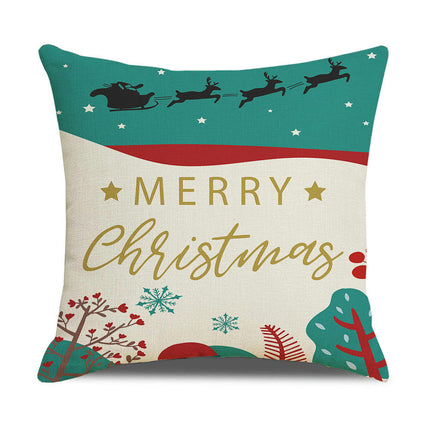 Throw Pillow Covers Merry Christmas Pillow Case Farmhouse Pillow Case Cushion Cover for Bed Sofa