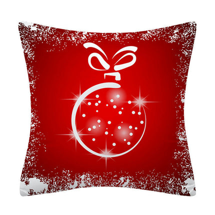 Christmas Pillow Covers Snowflake Merry Christmas Throw Pillow Cases Decorative Cushion Covers for Home-A