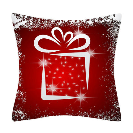 Christmas Pillow Covers Snowflake Merry Christmas Throw Pillow Cases Decorative Cushion Covers for Home-A