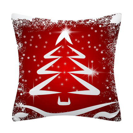 Christmas Pillow Covers Snowflake Merry Christmas Throw Pillow Cases Decorative Cushion Covers for Home-A