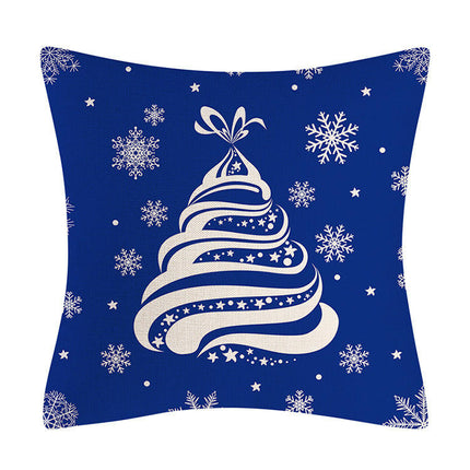 Christmas Pillow Covers Snowflake Merry Christmas Throw Pillow Cases Decorative Cushion Covers for Home