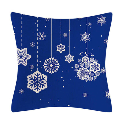 Christmas Pillow Covers Snowflake Merry Christmas Throw Pillow Cases Decorative Cushion Covers for Home